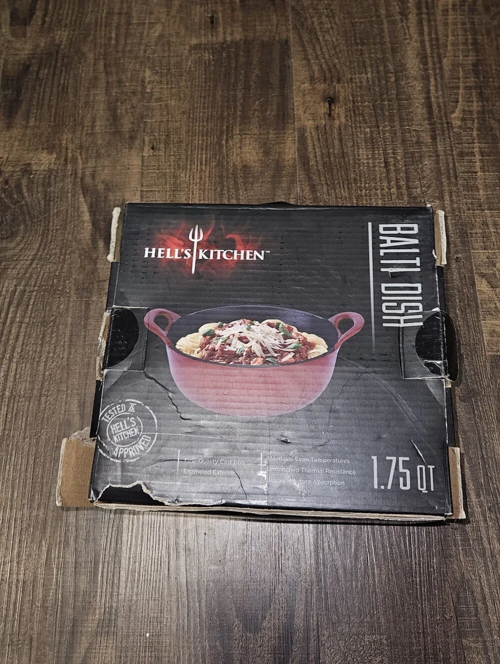 Hell's Kitchen 1.75qt Enameled Cast Iron Balti Dish